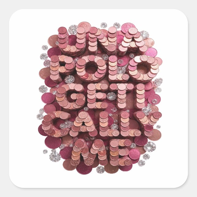 Unique Pink UNFOLD GET ME CALL ME Gift Sticker (Front)