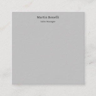 Unique Plain Grey  Enclosure Card