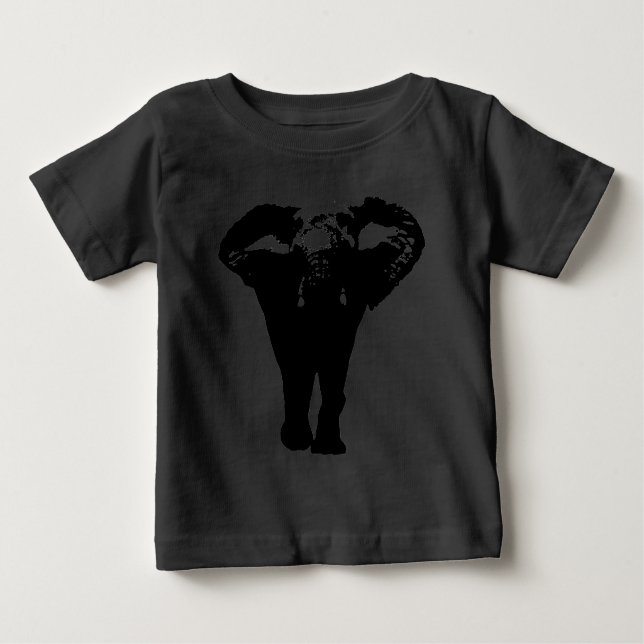 Unique Pop Art Elephant Baby T-Shirt (Front)