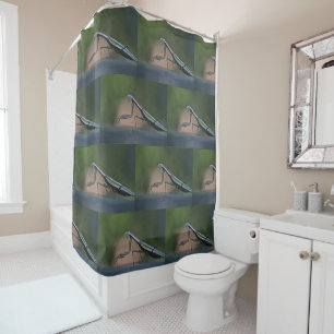 Unique Praying Mantis Shower Curtain