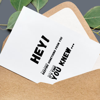 Unique pregnancy announcement Card to Family