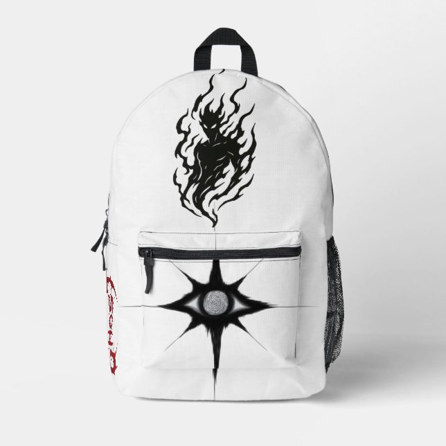 unique printed backpack (Front)