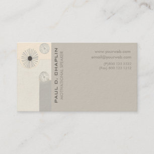 Unique Professional Floral Geometric Modern Business Card