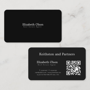 Unique Professional Real Estate simple Realtor Business Card