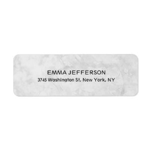Unique Professional Trendy Grey Feminine Return Address Label
