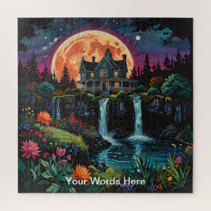 Unique psychedelic & fun personalised jigsaw puzzle