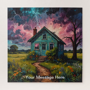 Unique psychedelic & fun personalised jigsaw puzzle