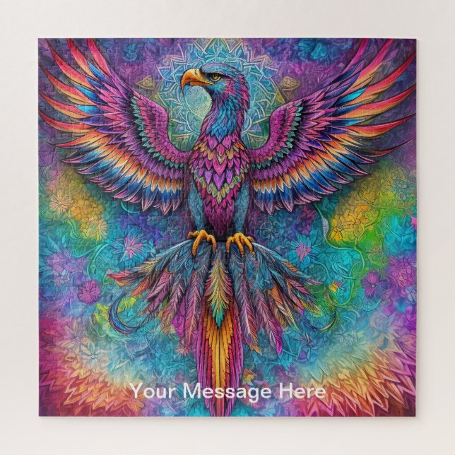 Unique psychedelic & fun personalized jigsaw puzzle (Vertical)