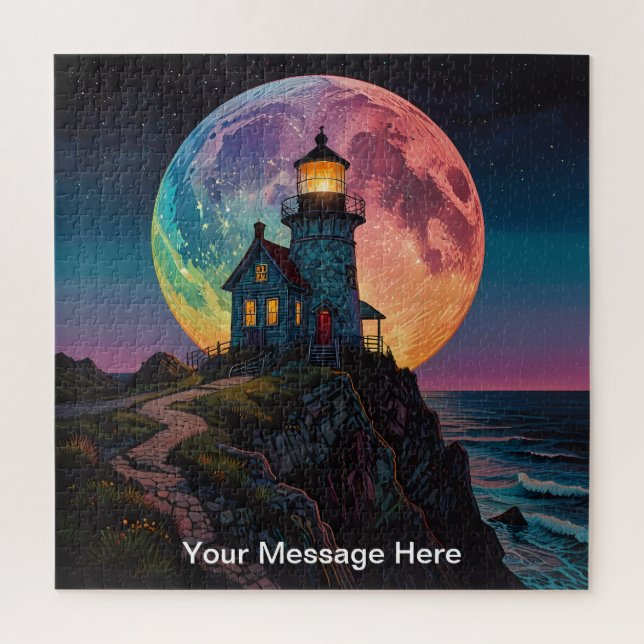 Unique psychedelic & fun personalized jigsaw puzzle (Vertical)