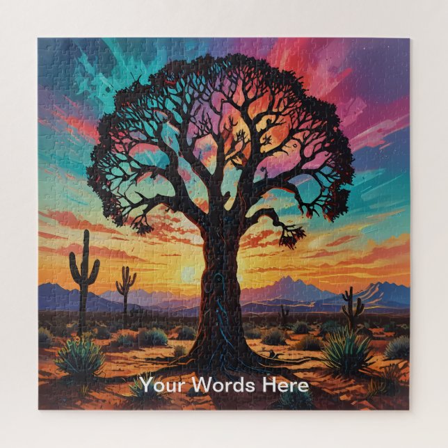 Unique psychedelic & fun personalized jigsaw puzzle (Vertical)