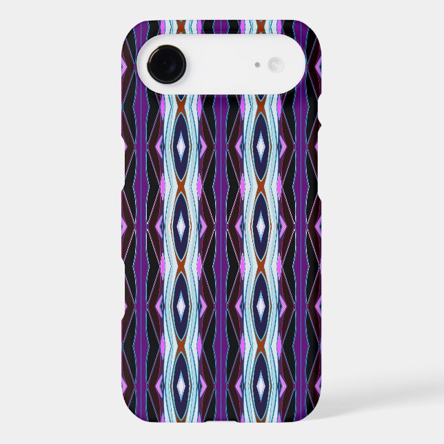 Unique Purple Pattern Case-Mate iPhone Case (Back)