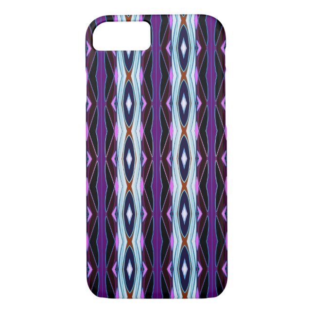 Unique Purple Pattern Case-Mate iPhone Case (Back)