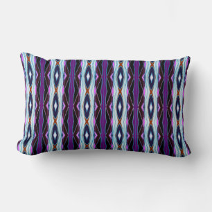 Unique Purple Pattern Lumbar Cushion