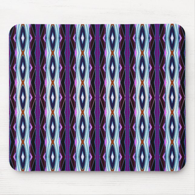 Unique Purple Pattern Mouse Pad (Front)