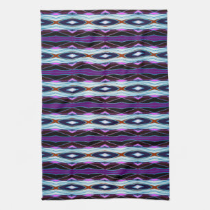 Unique Purple Pattern Tea Towel