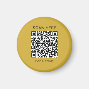 Unique QR Code Design Circle Magnet
