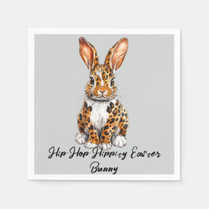 Unique Rabbit with Spotted Leopard Napkin
