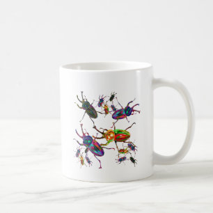 Unique Rainbow stag beetles art gifts accessory Coffee Mug