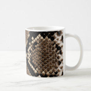 Unique Rattlesnake Skin Custom Coffee Mug