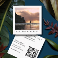 Unique Real Estate Agent Rocks Beach Photo QR Code