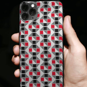Unique red and black Modern Aesthetic iPhone 11 Case