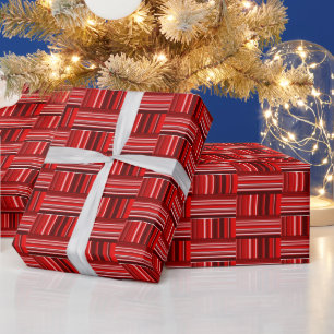 Unique Red Pattern Wrapping Paper