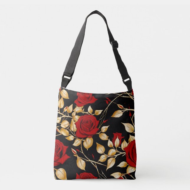Unique Red Roses Tote (Front)
