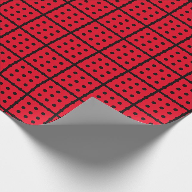 Unique Red Wrapping Paper (Corner)