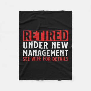 Unique Retirement Design For Men Dad Retiree Retir Fleece Blanket