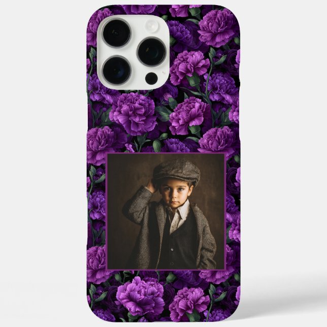 Unique Retirement Gift Carnation Floral Custom  Case-Mate iPhone Case (Back)