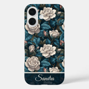 Unique Retirement Gift Gardenias Floral Custom iPhone 16 Case