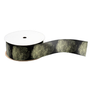 Unique Reversed Loop Fingerprint Art Grosgrain Ribbon