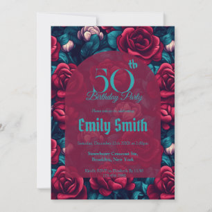 Unique Rose Fantasy Romantic Party Invitation