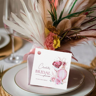 unique Rubies and Rose Bridal Shower Favour Tags