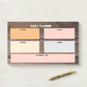 Unique Rustic Daily Organiser Things To Do List  Post-it Notes