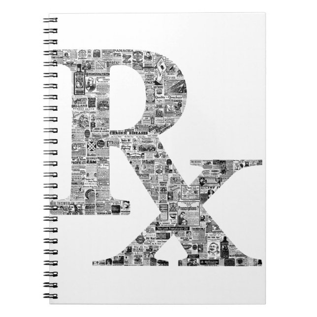 Unique Rx Pharmacy Apothecary Notebook (Front)