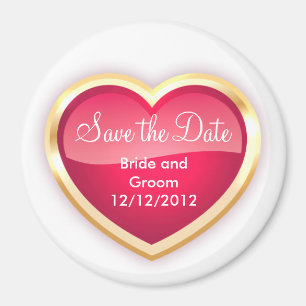 Unique Save The Date Magnet Personalised