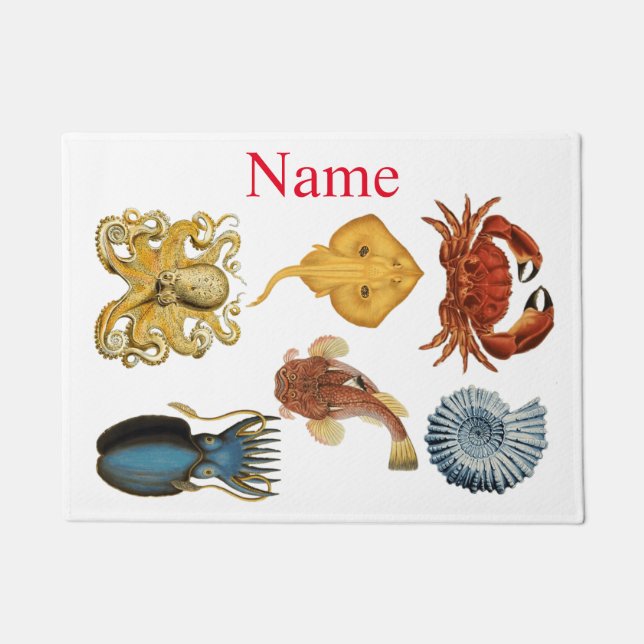 Unique Sea Beings Assortment Thunder_Cove Doormat (Front)