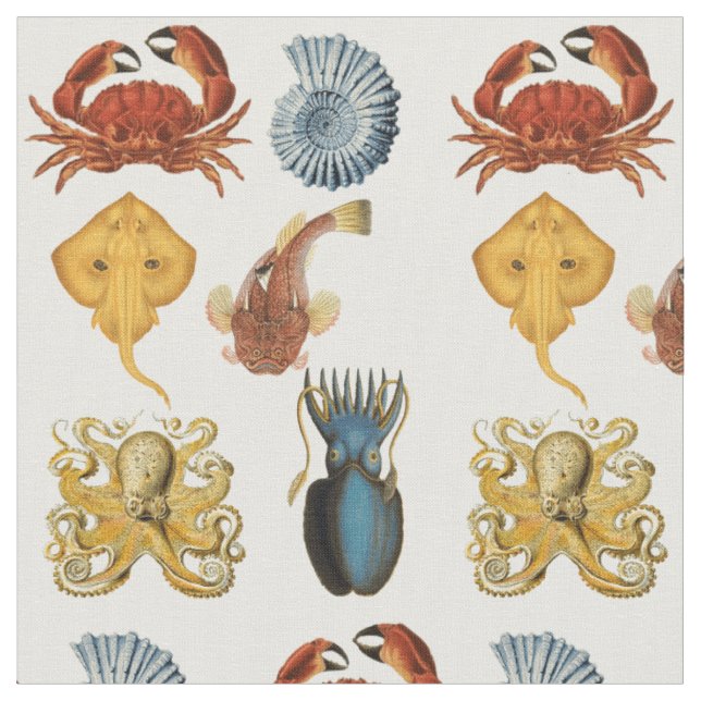 Unique Sea Beings Assortment Thunder_Cove Fabric (Close Up)