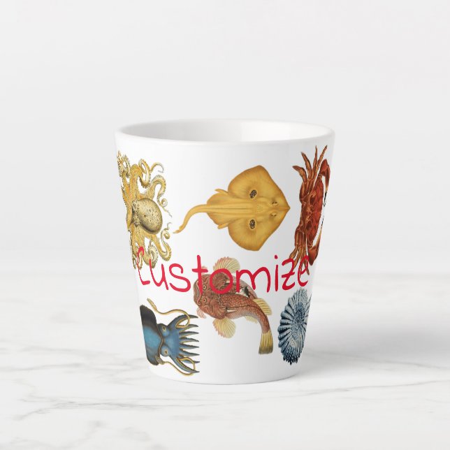 Unique Sea Beings Assortment Thunder_Cove Latte Mug (Front)