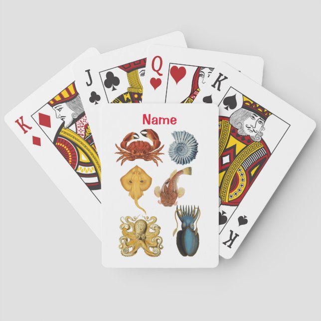 Unique Sea Beings Assortment Thunder_Cove  Playing Cards (Back)