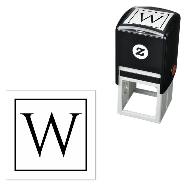 Unique Self-inking Stamp Featuring Your Monogram (In Situ)
