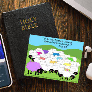 Unique Sheep Good Shepherd Inspirational Postcard