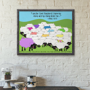 Unique Sheep Good Shepherd Poster