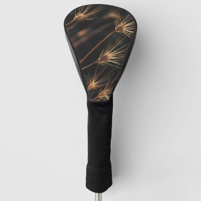 Unique Short Bursting Wild Grass Golf Head Cover (Front)