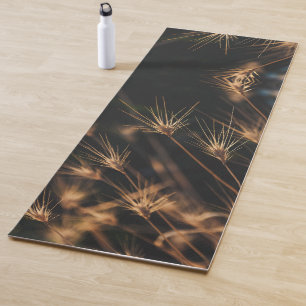 Unique Short Bursting Wild Grass Yoga Mat