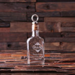 Unique Silver Bottle Stopper and Engraved Flask<br><div class="desc">Unique a kind glass whiskey 5-6 oz. flask with antique silver bottle stopper. Quote Ideas: 1) “A drunk man’s words are a sober man’s thoughts.” ~ Steve Fergosi 2) “Work is the curse of the drinking classes.” ~ Oscar Wilde 3) “Reality is an illusion created by a lack of alcohol.”...</div>