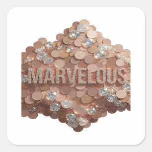 Unique Silver MARVELOUS Label Design