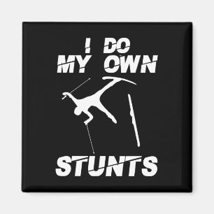 Unique Skiing Art For Men Women Kids Skier Mountai Magnet