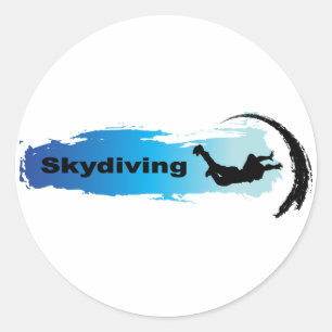 Unique Skydiving Classic Round Sticker